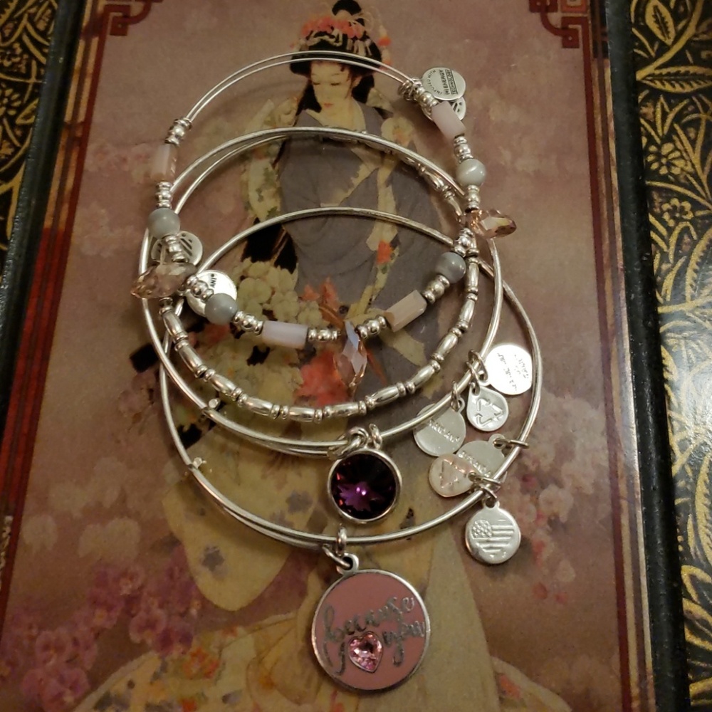 Alex and ani  because I love you set.